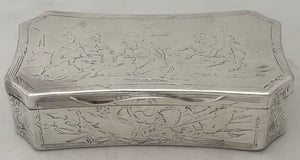 Lieutenant Colonel Dottin Maycock, 16th (Queens) Lancers, Silver Table Snuff Box. London 1841 Charles Rawlings & William Summers. 10.8 troy ounces.