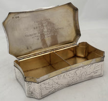 Lieutenant Colonel Dottin Maycock, 16th (Queens) Lancers, Silver Table Snuff Box. London 1841 Charles Rawlings & William Summers. 10.8 troy ounces.
