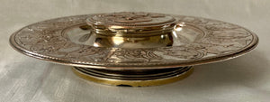 Victorian Neoclassical Silver Plated Inkstand. Elkington & Co. 1873.