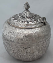 Hukin & Heath Persian Style Silver Plate on Copper Biscuit Box, circa 1870 - 1880.