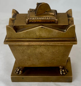 Napoleon Bonaparte Tomb Late 19th Century Inkstand.