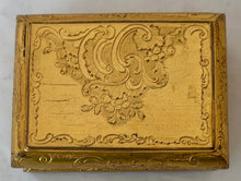 Ornate Gilt Metal & Mother of Pearl Table Snuff Box, Circa 1840.