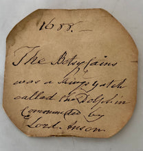 The Betsy Cains (Former 17th Century Royal Yacht) Snuff Box Made from Her Wreck.