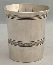 Early 20th Century French Silver Plated Beaker. Puiforcat of Paris.