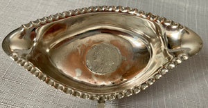 19th Century Silver Plate on Copper Toddy Ladle, inset George II 1757 Silver Sixpence.