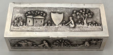 Indian Lucknow Village Pattern Silver Box, circa 1890 - 1910. 4.1 troy ounces.