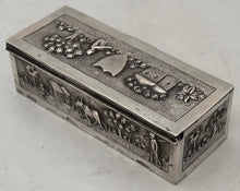 Indian Lucknow Village Pattern Silver Box, circa 1890 - 1910. 4.1 troy ounces.