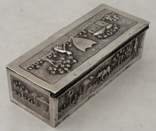Indian Lucknow Village Pattern Silver Box, circa 1890 - 1910. 4.1 troy ounces.