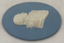 Admiral Lord Richard Howe, 1st Earl Howe, Wedgwood Blue Jasperware Portrait Profile Medallion.