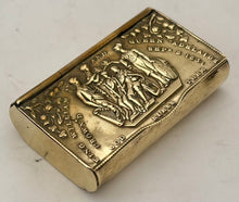 William IV & Queen Adelaide 1831 Coronation Brass Snuff Box.