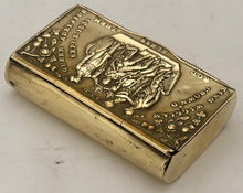 William IV & Queen Adelaide 1831 Coronation Brass Snuff Box.