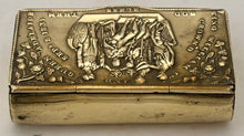 William IV & Queen Adelaide 1831 Coronation Brass Snuff Box.