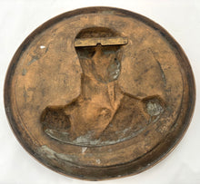 Prince Ferdinand Philippe, Duc d'Orléans, Gilt Bronze Portrait Bust Roundel. Simonet Foundry, After James Pradier.