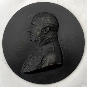 The Battles of Leipzig & Waterloo, Field Marshal Blucher, Prince of Wahlstatt, Cast Iron Roundel, After Leonhard Posch.