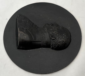 The Battles of Leipzig & Waterloo, Field Marshal Blucher, Prince of Wahlstatt, Cast Iron Roundel, After Leonhard Posch.