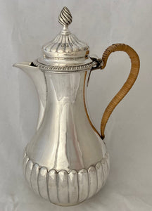 Georgian, George III, Silver Hot Water Jug. London 1784. 14.4 troy ounces.