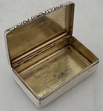 Captain John Millar of the Brig Cherub, For Saving a Boy at Greenock Harbour in 1831, Silver Presentation Snuff Box.