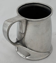 Arts & Crafts Pewter Tankard, circa 1900. After Oliver Baker.