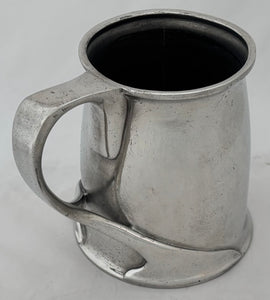 Arts & Crafts Pewter Tankard, circa 1900. After Oliver Baker.