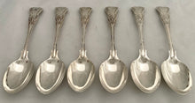 Georgian, George IV, Six Irish Silver Kings Pattern Tablespoons. Dublin 1827 Thomas Farnett. 19.5 troy ounces.
