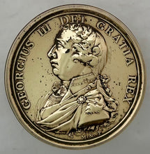 George III Golden Jubilee Portrait Profile Brass Snuff Box, circa 1810. After Nathaniel Marchant & Lewis Pingo.