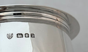 Charles II Style Large Silver Lidded Tankard. London 1932 Tessiers Ltd. 32.4 troy ounces.