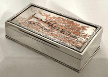 Frank Lutiger Naval Silver Cigarette Box. London 1908 Andrew Barrett & Sons of Piccadilly.