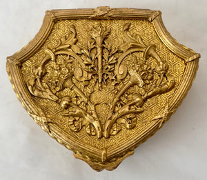 Ornate Continental Gilt Metal Jewel Casket, circa 1900.