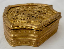 Ornate Continental Gilt Metal Jewel Casket, circa 1900.