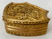 Ornate Continental Gilt Metal Jewel Casket, circa 1900.