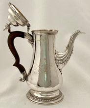 Georgian, Early George III, Silver Coffee Pot. London 1761 William Shaw II. 26 troy ounces.