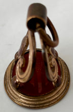 Late 18th Century Gilt Metal Military Officer Portrait Profile Intaglio Fob Seal.