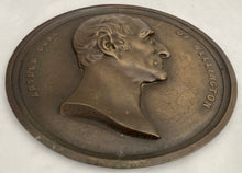 The Duke of Wellington: Large Bronze Relief Portrait Plaque, After George Gammon Adams, circa 1853.