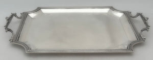 Ornate French Silver Tray. Paul Canaux et Cie., Paris, circa 1900. 11.6 troy ounces.
