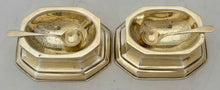 George V Pair of Silver Gilt Trencher Salts. London 1935 Thomas Bradbury & Sons Ltd. 4.8 troy ounces.