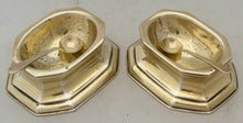 George V Pair of Silver Gilt Trencher Salts. London 1935 Thomas Bradbury & Sons Ltd. 4.8 troy ounces.