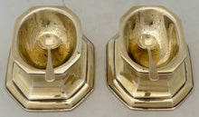 George V Pair of Silver Gilt Trencher Salts. London 1935 Thomas Bradbury & Sons Ltd. 4.8 troy ounces.
