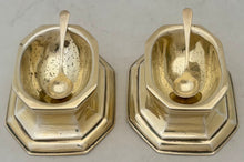 George V Pair of Silver Gilt Trencher Salts. London 1935 Thomas Bradbury & Sons Ltd. 4.8 troy ounces.