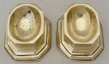 George V Pair of Silver Gilt Trencher Salts. London 1935 Thomas Bradbury & Sons Ltd. 4.8 troy ounces.