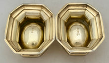 George V Pair of Silver Gilt Trencher Salts. London 1935 Thomas Bradbury & Sons Ltd. 4.8 troy ounces.