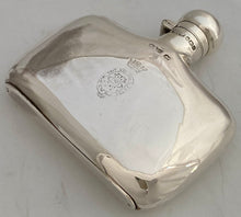 Field Marshall HRH Prince Arthur The Duke of Connaught Silver Hip Flask. Sheffield 1918, 3 troy ounces.