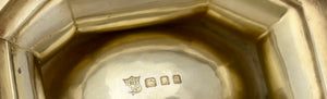 George V Pair of Silver Gilt Trencher Salts. London 1935 Thomas Bradbury & Sons Ltd. 4.8 troy ounces.