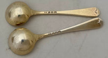George V Pair of Silver Gilt Trencher Salts. London 1935 Thomas Bradbury & Sons Ltd. 4.8 troy ounces.