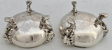 George II Pair of Lion Mask Silver Salts. London 1732 John Pero. 6.2 troy ounces.