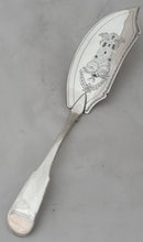 George III Scottish Silver Fish Slice. Edinburgh 1810 Robert Gray & Son. 3.9 troy ounces.