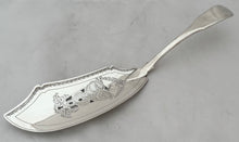 George III Scottish Silver Fish Slice. Edinburgh 1810 Robert Gray & Son. 3.9 troy ounces.