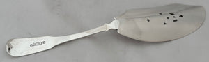 George III Scottish Silver Fish Slice. Edinburgh 1810 Robert Gray & Son. 3.9 troy ounces.