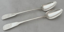 George III Pair of Scottish Silver Basting Spoons. Edinburgh 1815 Matthew Craw. 5.9 troy ounces.