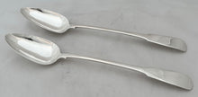 George III Pair of Scottish Silver Basting Spoons. Edinburgh 1815 Matthew Craw. 5.9 troy ounces.