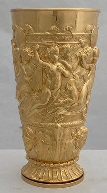 19th Century French Gilt Metal Electrotype Goblet, circa 1870.